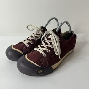 Keen Coronado Shoes Womens 8 Red Suede Lace Up Walk Comfort Casual Sneakers